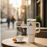 Premium Stanley Insulated Travel Tumbler with Handle | Solid