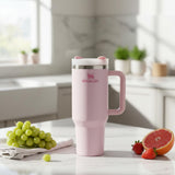 Premium Stanley Insulated Travel Tumbler with Handle | Solid