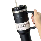Premium Stanley Insulated Travel Tumbler with Handle | Solid