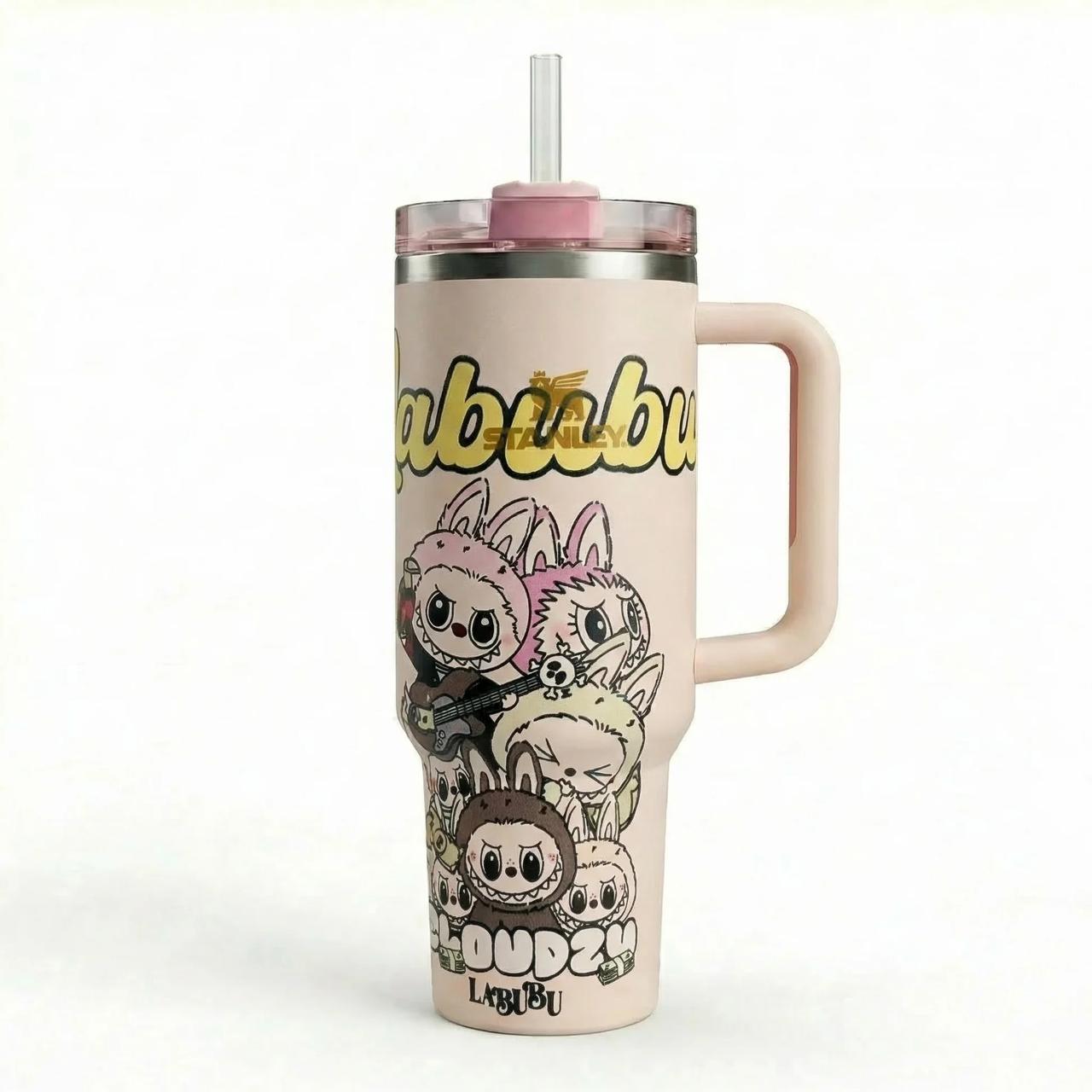 Premium Stanley Insulated Travel Tumbler with Handle | Labubu