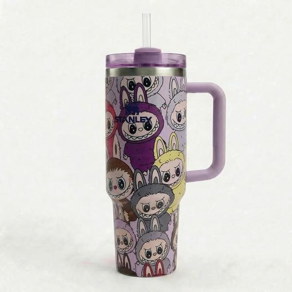Premium Stanley Insulated Travel Tumbler with Handle | Labubu