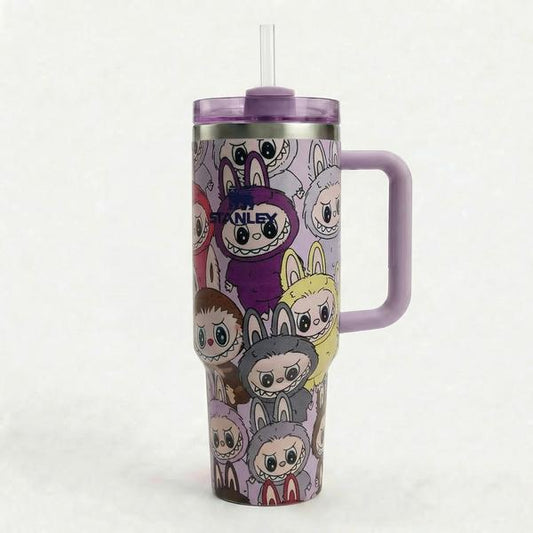 Premium Stanley Insulated Travel Tumbler with Handle | Labubu