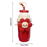 Quirky Smiling Flower Statement Tumbler with Reusable Straw | 25cm
