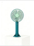 Minimalist 2-in-1 Portable Handheld & Desk Fan | Teal & Mint Green