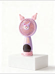 Kawaii "Magical Bunny" 2-in-1 Portable Handheld & Desk Fan | Lavender & Pink