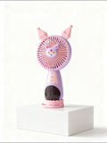 Kawaii "Magical Bunny" 2-in-1 Portable Handheld & Desk Fan | Lavender & Pink