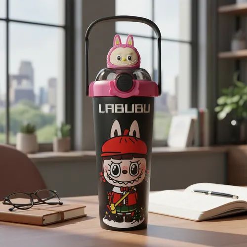 Premium Stanley Insulated Travel Tumbler with Handle | Labubu